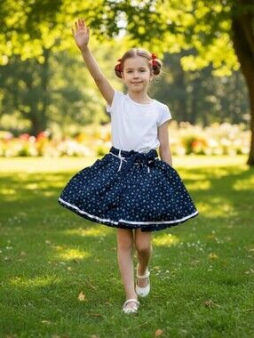 Honey Navy Blue Skirt